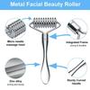 2-Piece Stainless Steel Facial Roller Massager / Blackhead Remover Set - Face and Neck Skincare Tools