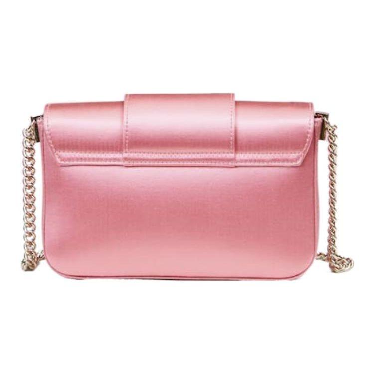 Roger Vivier Rv Tres Vivier Mini Satin Chain Shoulder Bag With Rhinestone Buckle Women shoulder bag Pink RBWANAB1020KE81F46
