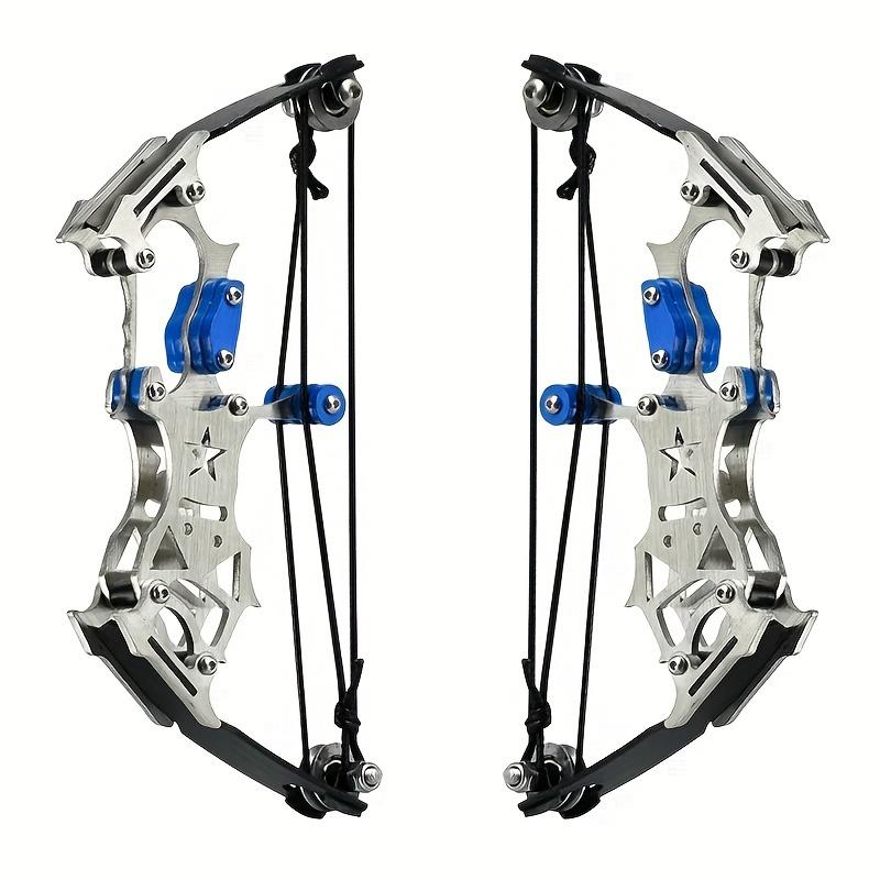 5.5inch Mini Archery Bow Set Left and Right Universal Mini Bow Metal Material Outdoor Shooting Practice Archery Entertainment Fun
