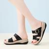 Damen Sommer Aufzug Plateau Hausschuhe Sandalen Outdoor Elegant Offene Zehen Lässig Mädchen Große Größe Schwarze Sandalen