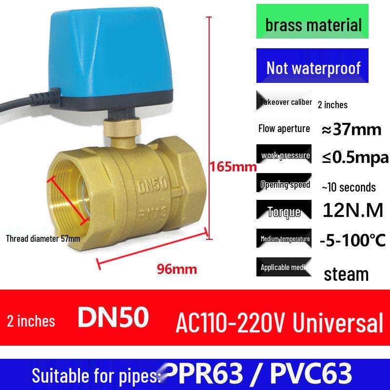 Solar Electromagnetic Temperature Control Ball Valve: ADC 12V/24V/220V, Two-Way/Three-Way, Normally Open/Closed.