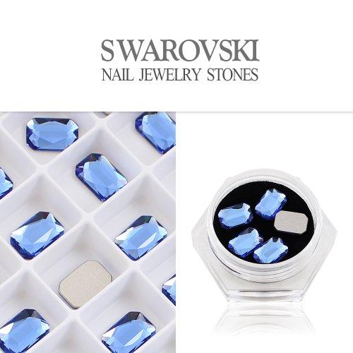 

Emerald Cut Sapphire Nail Art Fancy Stone 5pcs DSJAF-2602-SP