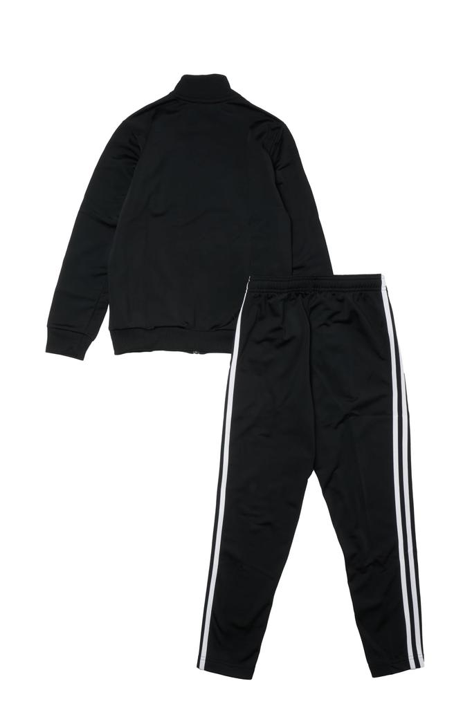 Adidas Essentials Tiberio Treningsdresssett J150 Barnas 3-striper (ECL62) - Topp Svart/Lys rød/Hvit, Bunn Svart/Hvit (IY1795)