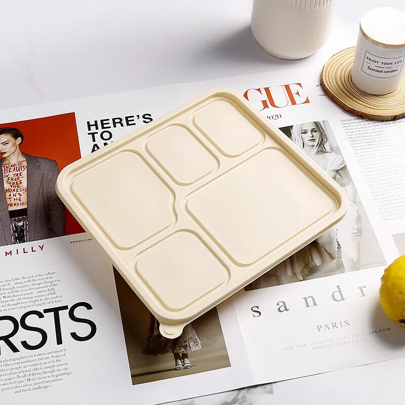 Degradable 5-Compartment Corn Starch Meal Box