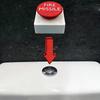 1pcs Fire Missile Toilet Button Extender – Durable Plastic, No-Drill, Classic Design, Bathroom Upgrade