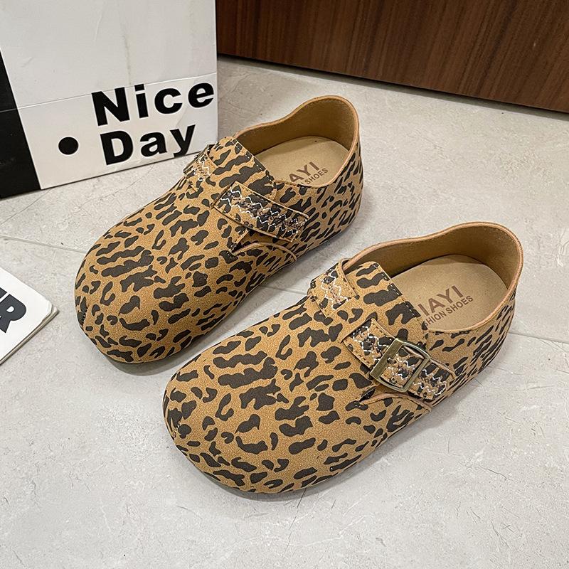 All-inclusive Height-increasing Birkenstocks Women's 2025 New Soft-soled Lazy One-pedal Platform-soled Casual Loafers Single Shoes