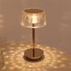 Acrylic LED Table Lamp Rechargeable USB Touch 3 Colors Light Dimming for Bedroom Bedsides Bar Atmosphere Retro Iron Desk Light