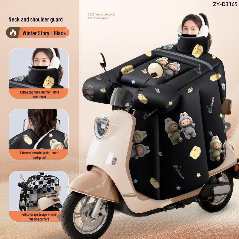 

Winter EV Windshield Warmer & Thick Scarf Shoulder Protector - Waterproof & Coldproof