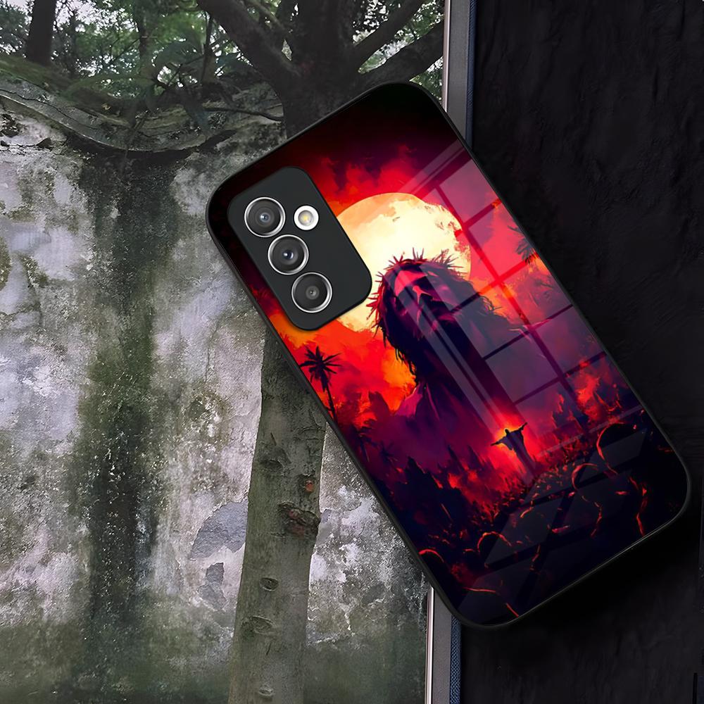 

Стих из Христианской Библии Чехол для телефона Иисус Стекло Для Samsung Galaxy S24 S26 S25 S22 S20 S23 S21 Ultra Fe Plus A16 A34 A54 A24 Galaxy S22 Ultra 5G