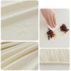 PU Leather Stretch Tablecloth Oil Proof 60/80cm Round Table Cover Elastic Edged Waterproof Elastic Table Cover Restaurant Use
