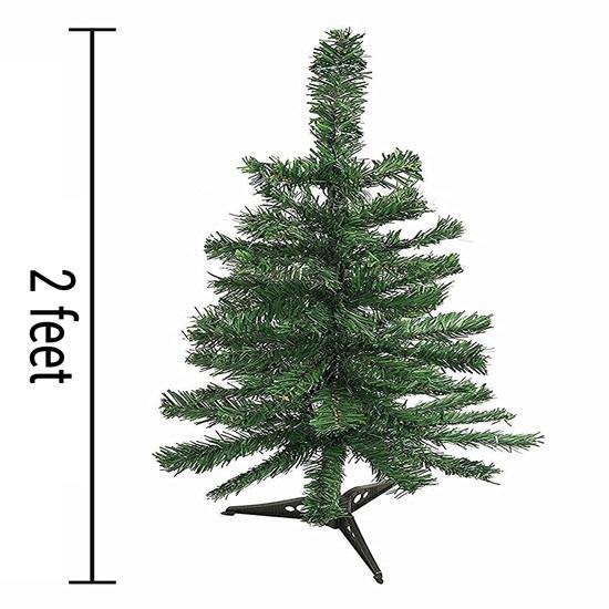Christmas Tree 2 Feet with 54 Decoration Hanging Props Ornaments for Table Top Office Small Artificial Xmas Tree Party Decor Items for Home