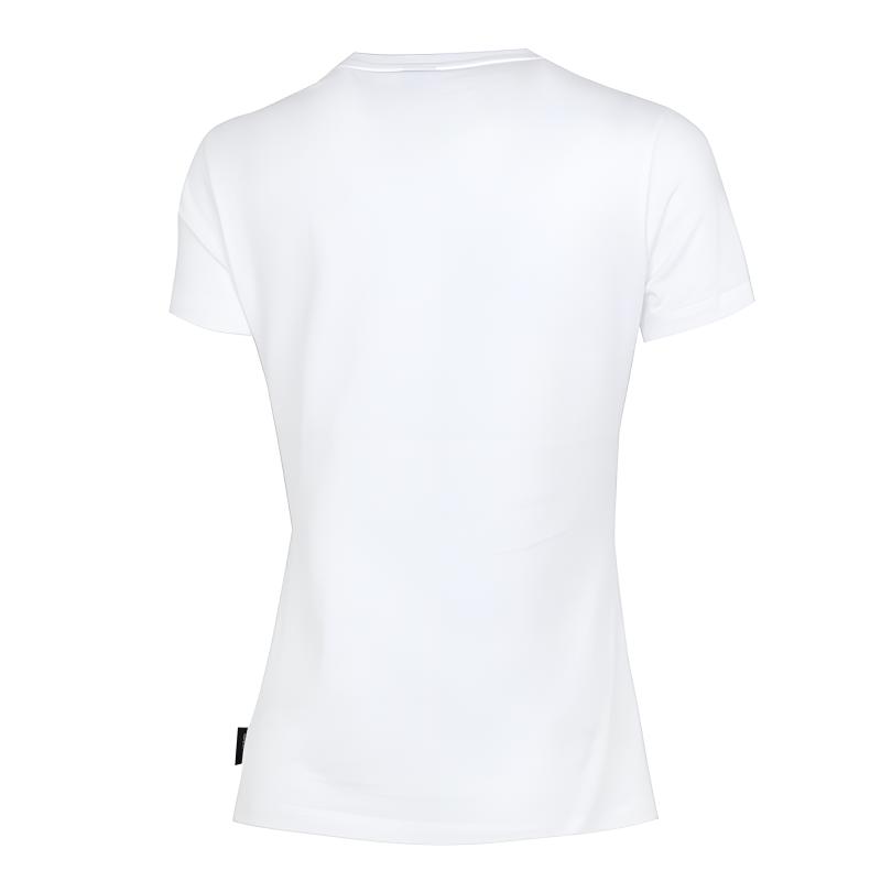 Puma T-shirt z nadrukiem literowym, z krótkim rękawem, damski top, biały 630565-02