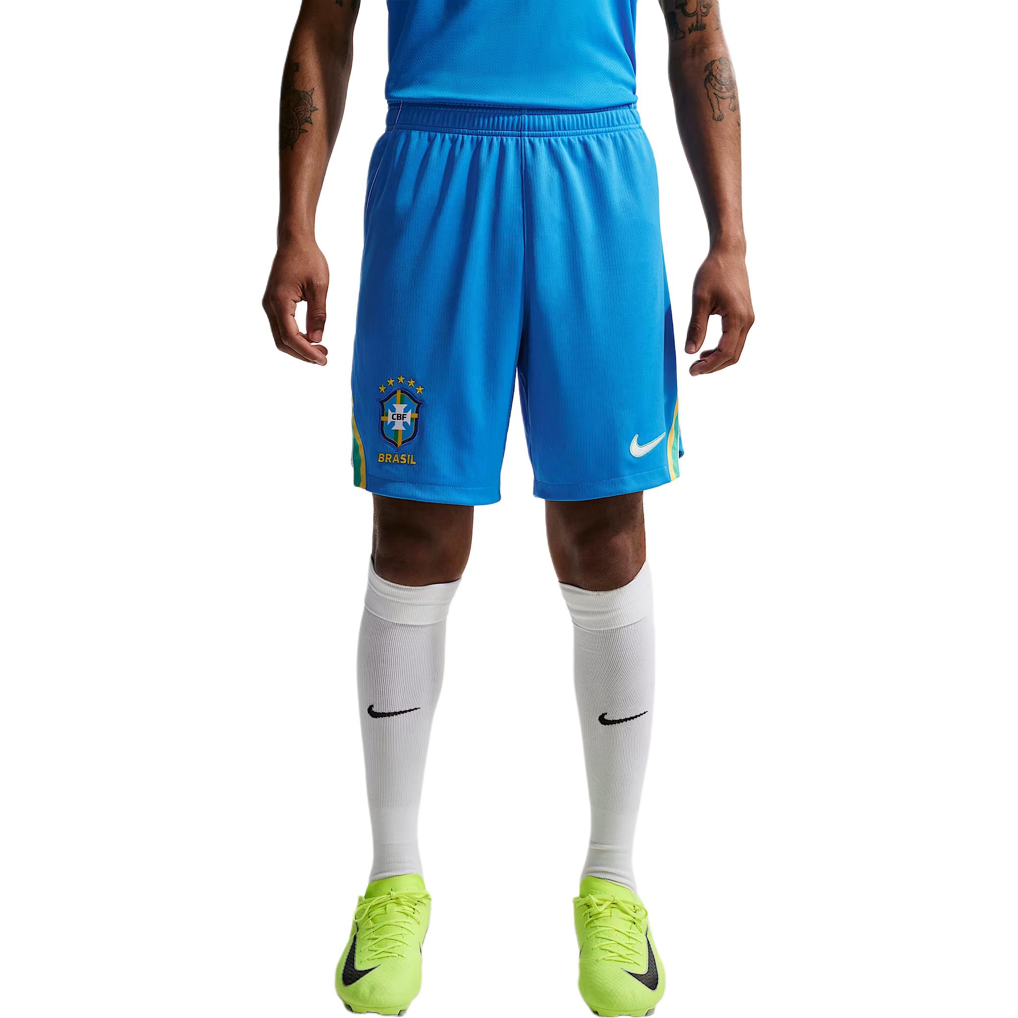 Nike Dri-Fit Comfortable Elastic Soccer Pants Fan Version 2026 Season Brazil Home Men bottoms IB5411-435 S