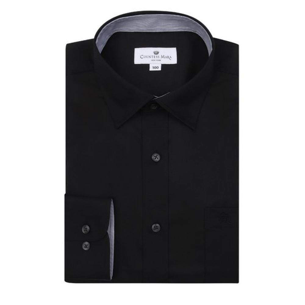 Countess Mara Stretch Snap Collar Black Long Sleeve Shirt Cdcz1b5302k0 95/blacks