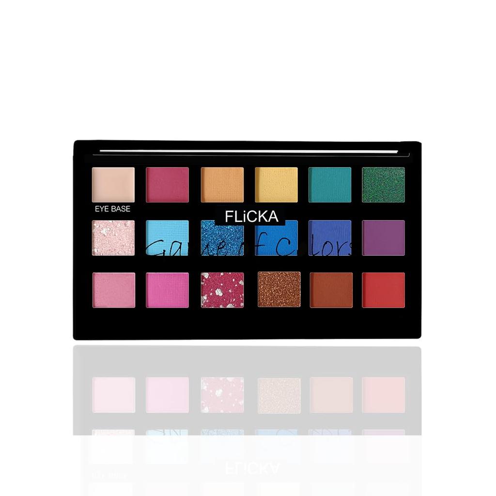 FLiCKA Game Of Colors Makeup Eyeshadow Palette| Matte & Shimmery Finish, Smudge Proof, Crease Proof & Smear Proof| Highly Pigmented & Easy To Blend,