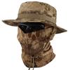 Camouflage Boonie Cap & Balaclava Set, Foldable Soft Wide Brim Hat Sunscreen Caps for Outdoor Hunting Fishing