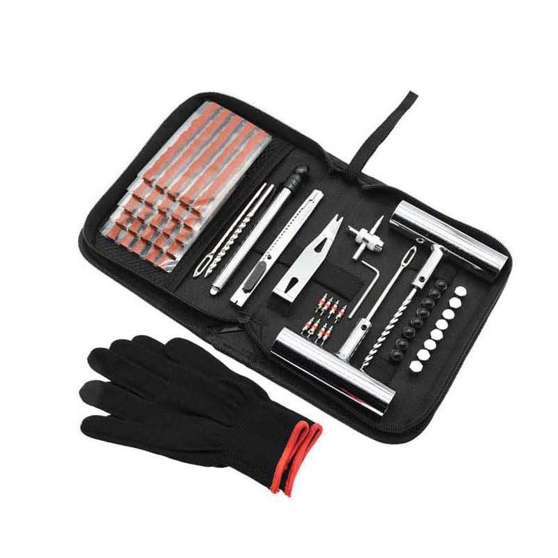 24, 46, 62-Piece Tire Repair Kit: First Aid, Tools, Cloth Bag for Car, Motorcycle & Electric Vehicle