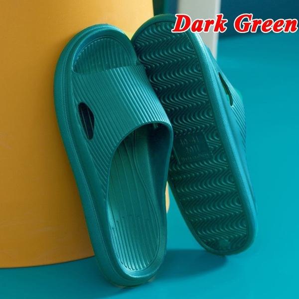 Fashion Super Soft Couple Home Slippers Indoor Non-Slip Sandals Anti-Slip Thick Sole Summer Bathroom Shower Slippers For Women Men(The Size Is Small)