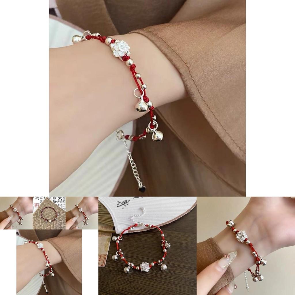 Unique Handcrafted Lotus Bell Bracelet Stylish Bohemian Jewelry For Women