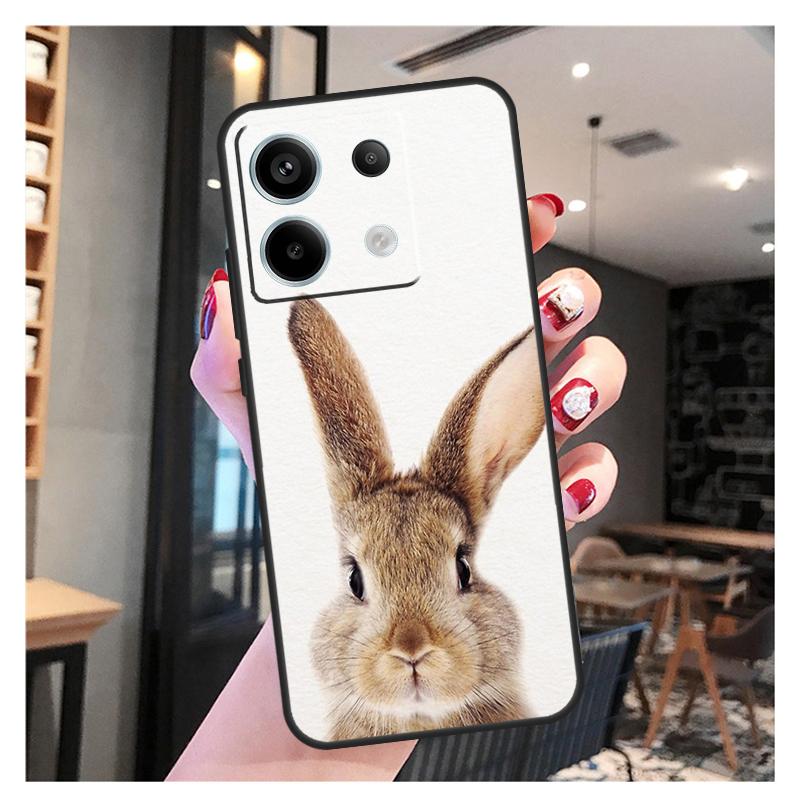 Cute Bunny Rabbit Case For Xiaomi Redmi Note 13 12 11 9 10 Pro 9S 10S 11S 12S Redmi 13 12 10C 12C 13C Coque
