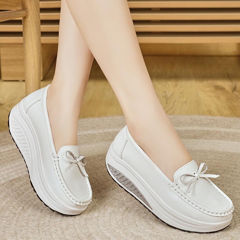 Women's 2025 Low-Cut Thick-Soled Woven Casual Shoes - Lightweight, Comfortable, Popular Model