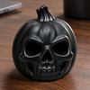 Festival Party Supplies 3D Printed Pumpkin Skull Figurine, Blank DIY Paint Halloween Spooky Desktop Ornaments Statue, Ornament for Decoration