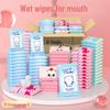 Infant & Child Wet Wipes - Portable for Hand & Mouth, 10-Piece Family Pack
