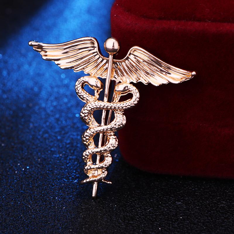 1 Pezzo Spilla Retro Personalizzata Ala d'Angelo Europea e Americana, Spilla da Giacca, Spilla Animale Serpente alla Moda e Creativa,
