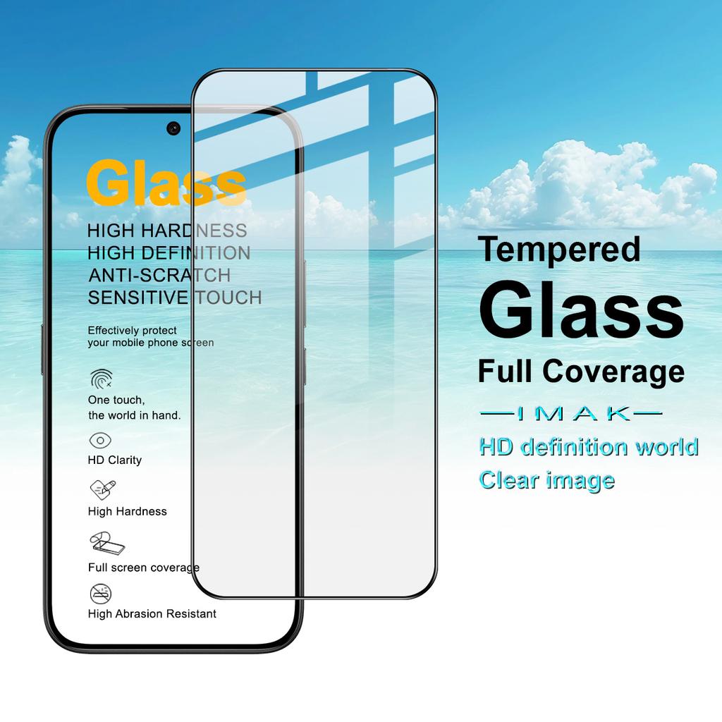 For Tecno Camon 50 Glass IMAK Full Coverage Tempered Glass Film Pro+ Series