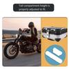 Motorcycle Top Box Trunk Pad Rear Box Backrest Cushion With Quick Stick On Mounting For Passenger Comfort