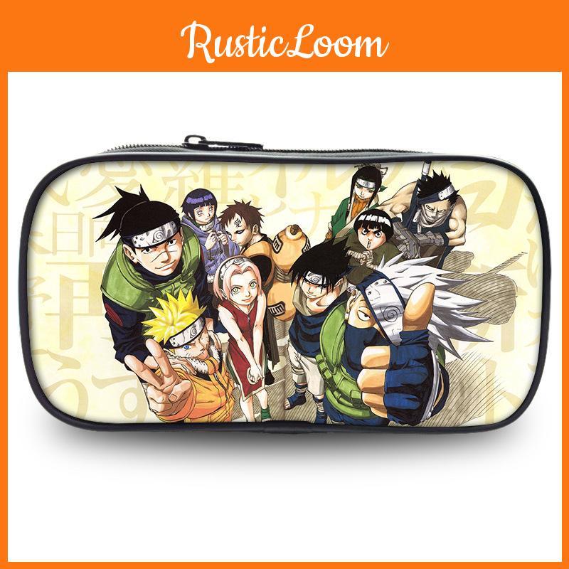 Character Anime Naruto Print Student Single Layer Stationery Bag Storage