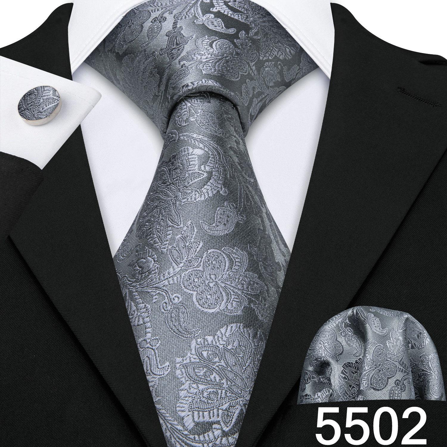 

Мужские запонки Barry.Wang Tie Hanky, зеленый комплект с галстуком в клетку в клетку N-5502