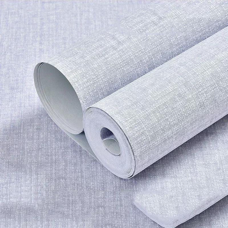 Solid Simple Modern Metallic Wallpaper Roll Cement Concrete Texture Wall Papers Bedroom Living Room Clothing Store Home Decor