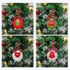 2PCS Plush Christmas Knitted Ball Exquisite Xmas Hanging Pendant Christmas Tree Hangers  Festival