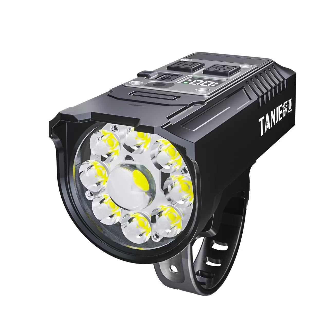 Мощный перезаряжаемый велосипедный передний фонарь - быстросъемный для ночной езды.