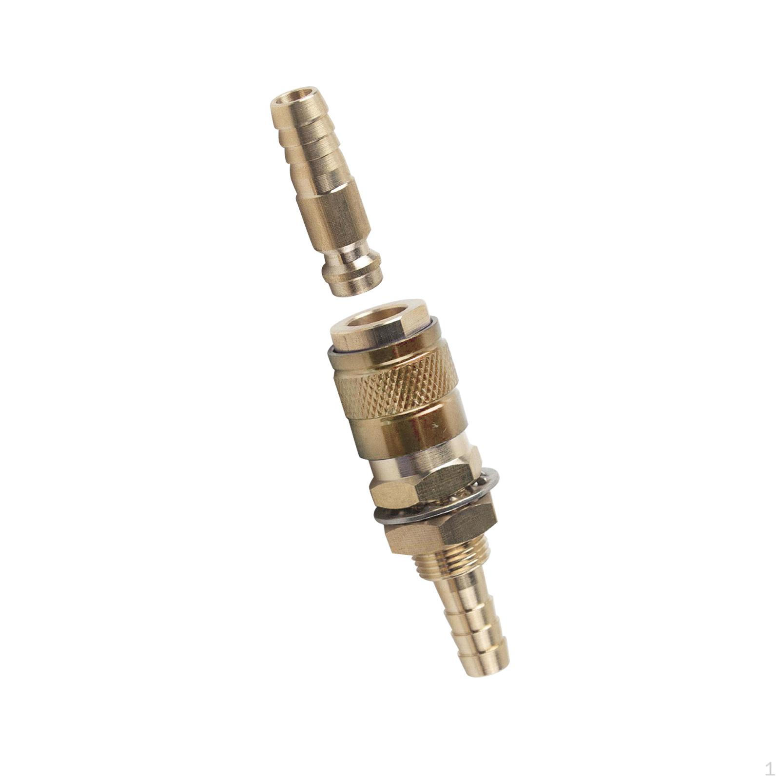 

Brass Connector Wear Resistance Replaces Fast Connection of Water Or Gas Accessory Easily Install Yellow 8mm