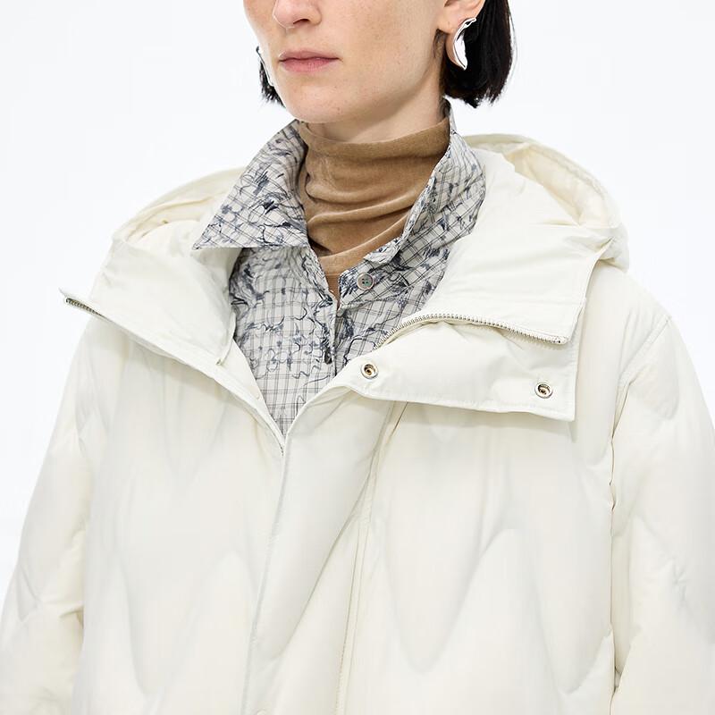 JNBY 2025 Winter Loose-Fit Hooded Duck Down Jacket 5PAC11200