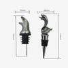 Zinc Alloy Wine Pourer Ornament Wine Aerators Unique Snake Bottle Stoppers  for Kitchen Accessories