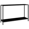 Day and Night - Day and Night Console Table Black Tempered Glass 120x35x75 Cm
