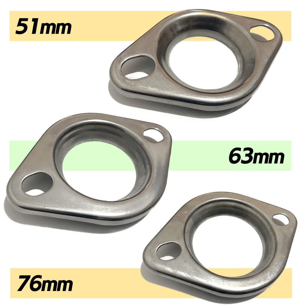 Universal Muffler SUS 304 Stainless Welded and for Car Exhaust and with Bracket X S-NET Flange, Steel, Pressed, Silencers, Repairs, Modifications, B,