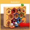 Exquisite Children's Preschool Wooden Bee Clip Out Montessori Educational Toy For Birthday Fun
