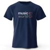 Music World Printed T-shirt Pure Cotton Classic Funny Pattern T-shirt Men's and Women's Breathable Leisure Summer Top T Shirt