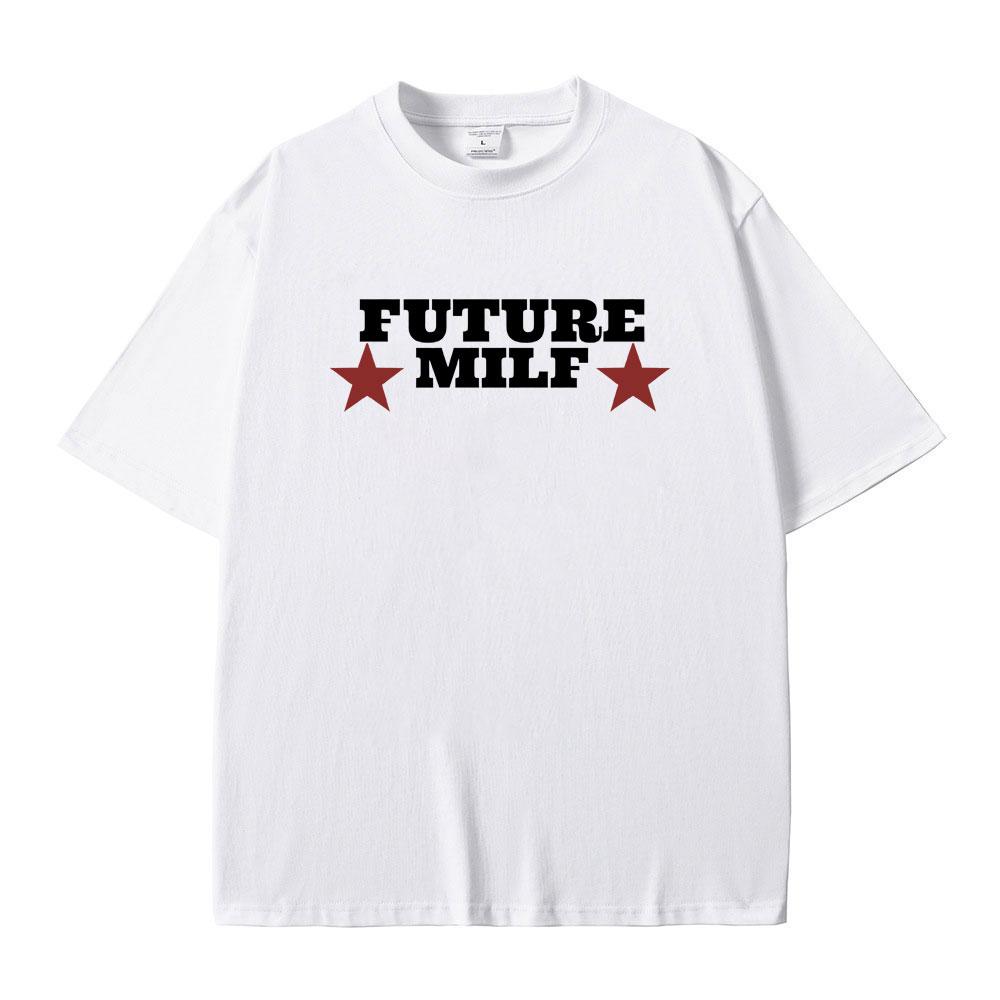 Rapper Future Milf Graphic Print Tshirt Men Women Hip Hop Vintage Tees Male Oversized Streetwear Men's Fashion Casual T-shirts