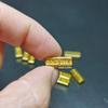Pack of 10 Miniature Gold Bar Replicas for 1/12 Scale Dollhouse Scenes Metal Collectible Decorations