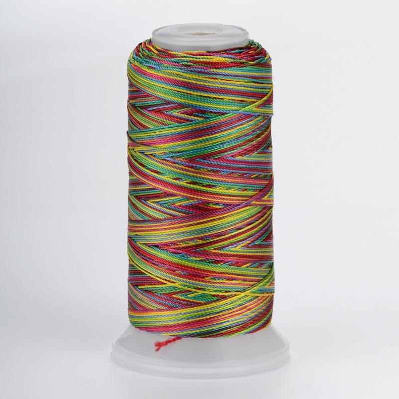 18-Strand Variegated Yarn Bracelet Weaving Cord – Gradient Dragon Scale Koi Thread DIY Material