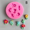 3D Cherry Blossoms Flowers Silicone Mold Diy Sugarcraft Chocolate Fondant Cake Decorating Birthday Wedding Party Baking Mold