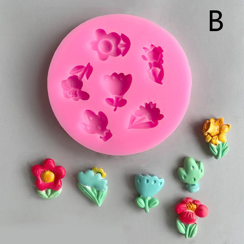 3D Cherry Blossoms Flowers Silicone Mold Diy Sugarcraft Chocolate Fondant Cake Decorating Birthday Wedding Party Baking Mold