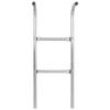 VidaXL Échelle de trampoline à 2 marches Acier Argenté 102,6 cm