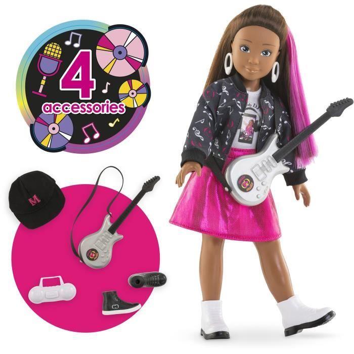 Muñeca de moda - COROLLE - Estudio de Música Melody - 28 cm - 4 accesorios - a partir de 4 años