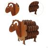 Wood Coasters Animal Sheep Drink Set for Holiday Kitchen